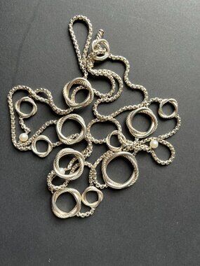 David Yurman Infinity Pearl Station Necklace